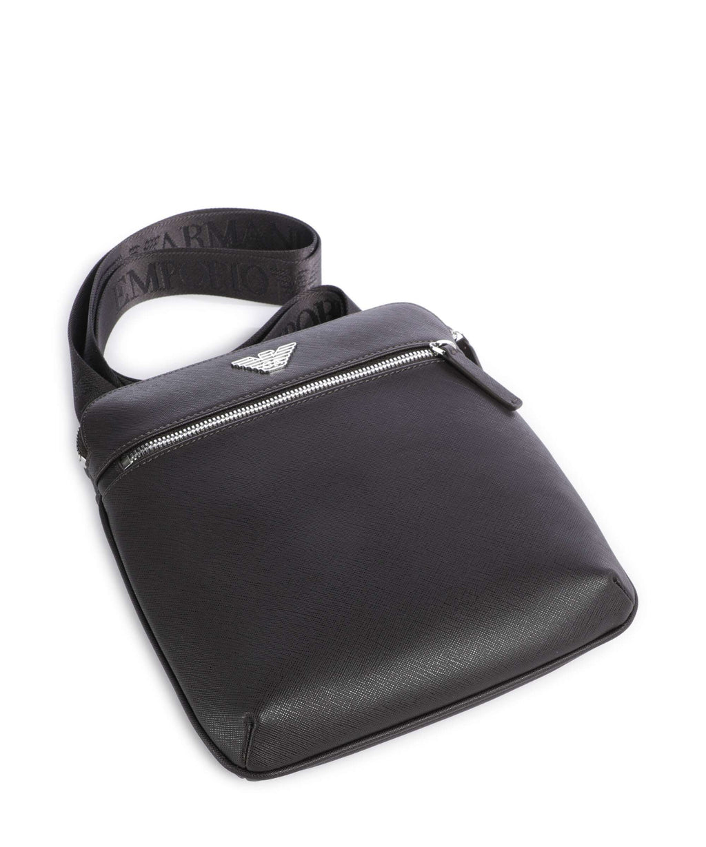 Emporio Armani Business Regenerated Crossbody bag ebony
