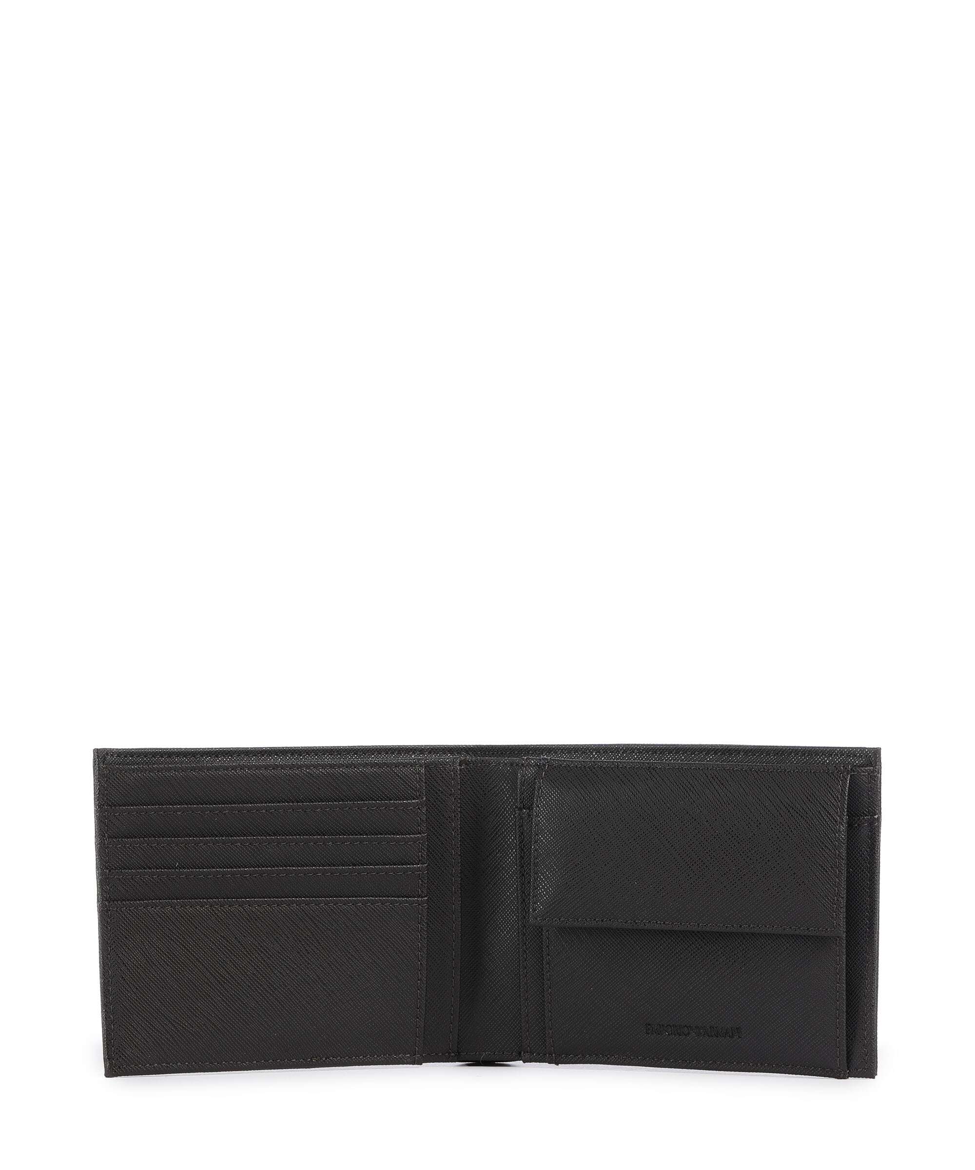Emporio Armani Saffiano Animation Wallet ebony