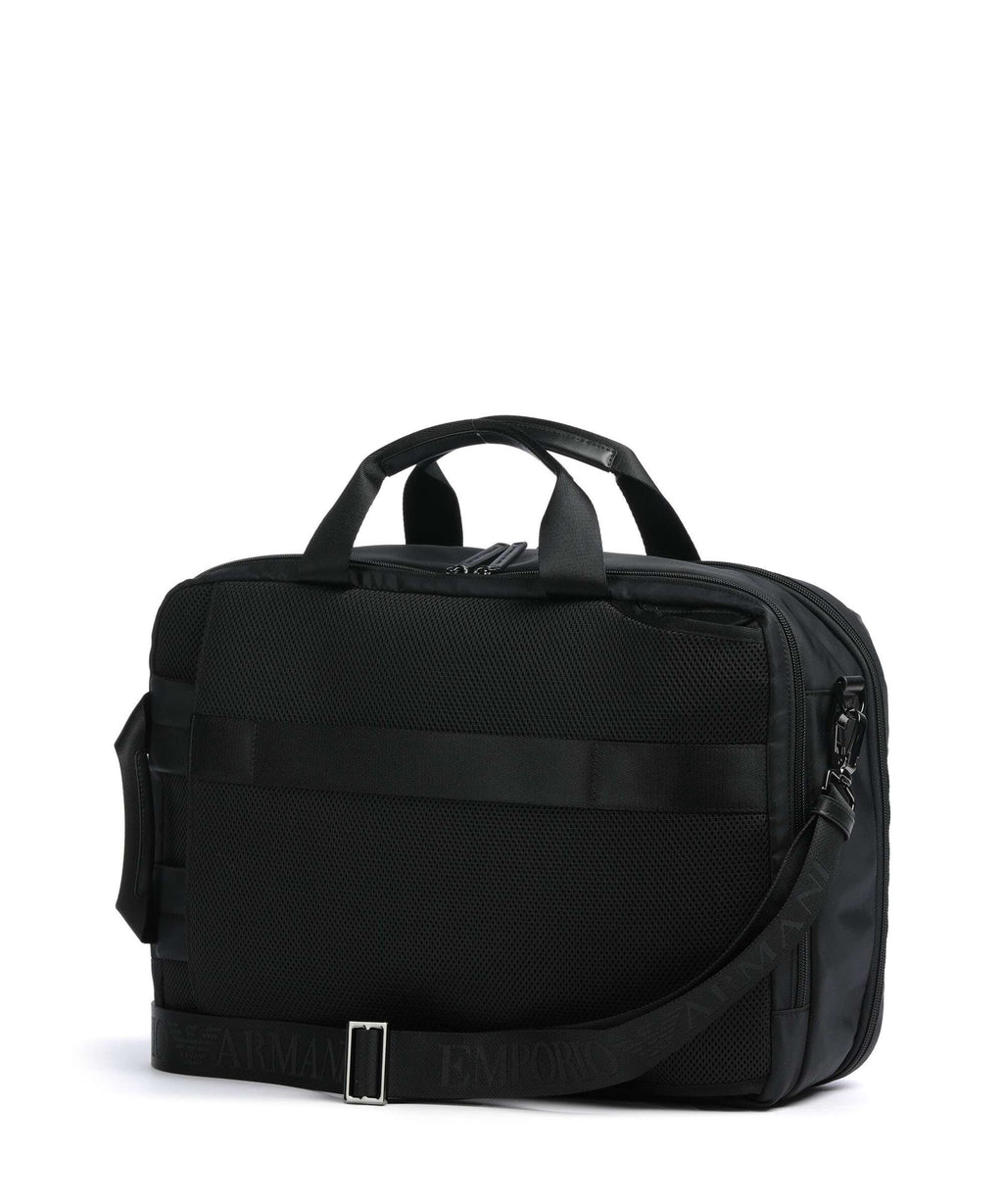 Emporio Armani Recycled Nylon Backpack bag black beauty