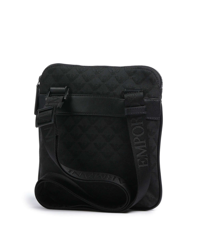 Emporio Armani Omnia Jacquard Crossbody bag black