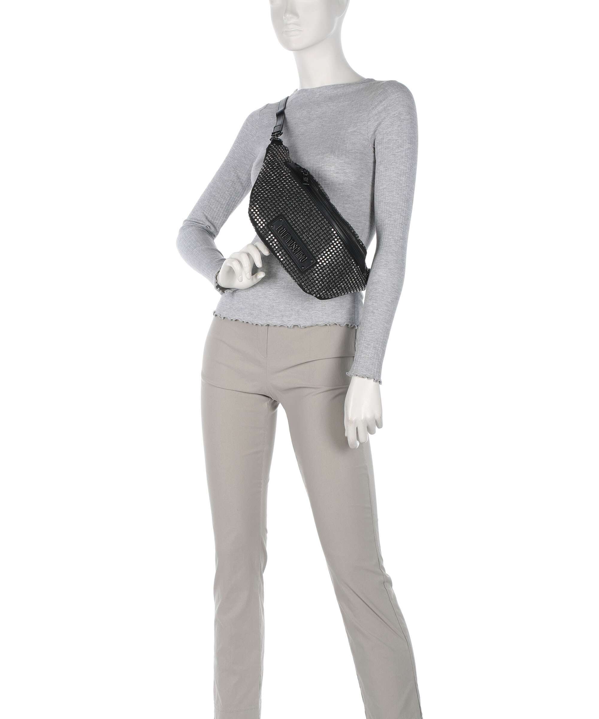 Love Moschino Sparkling Belt bag nero