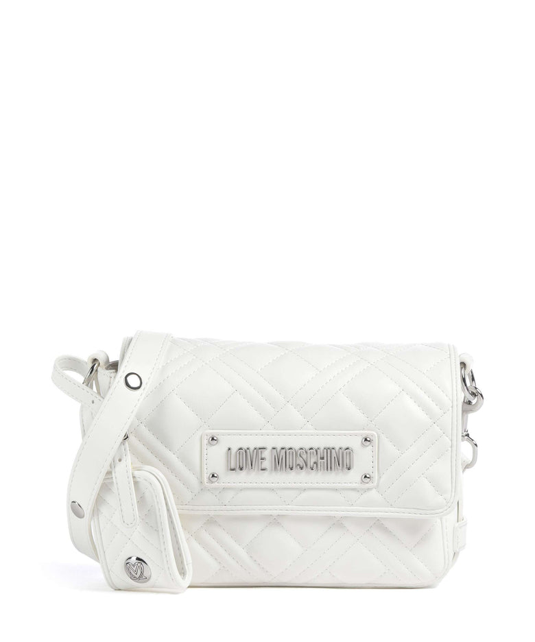 Love Moschino Quilted Crossbody bag bianco