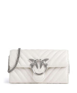 Pinko Love One Portfel bianco seta/old silver