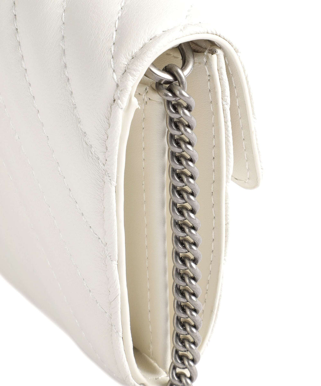 Pinko Love One Wallet bianco seta/old silver