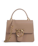 Pinko Love One Mini Torba przez ramię biscotto zenzero/antique gold