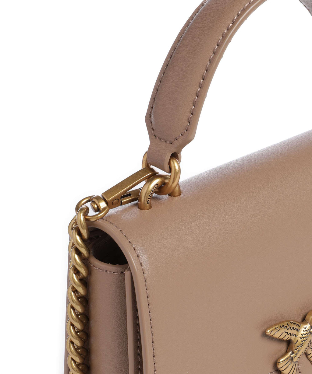 Pinko Love One Mini Handbag biscotto zenzero/antique gold