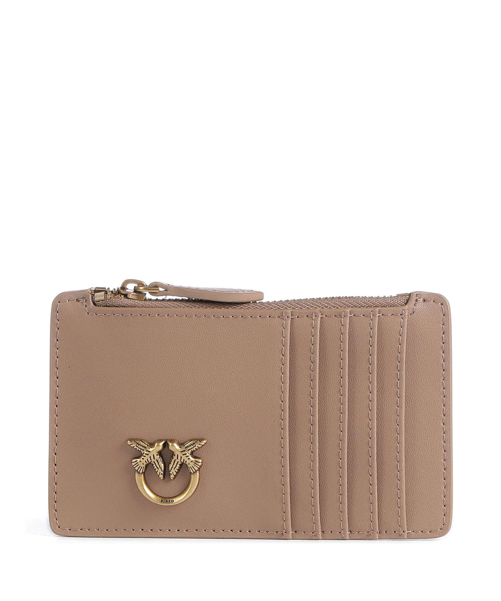 Pinko Airone Credit card holder biscotto zenzero/antique gold
