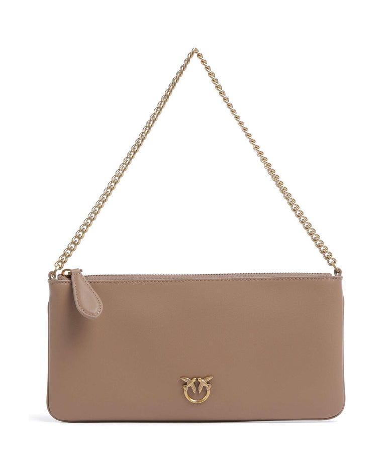 Pinko Flat Horizontal Shoulder bag biscotto zenzero