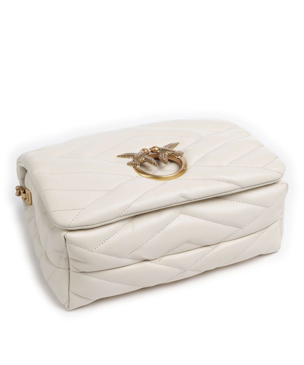 Pinko Love Click Puff Classic Crossbody bag bianco