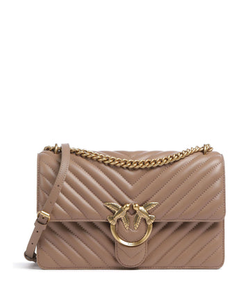 Pinko Love One Classic Torba na ramię biscotto zenzero