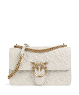 Pinko Love One Classic Torba na ramię bianco seta/antique gold