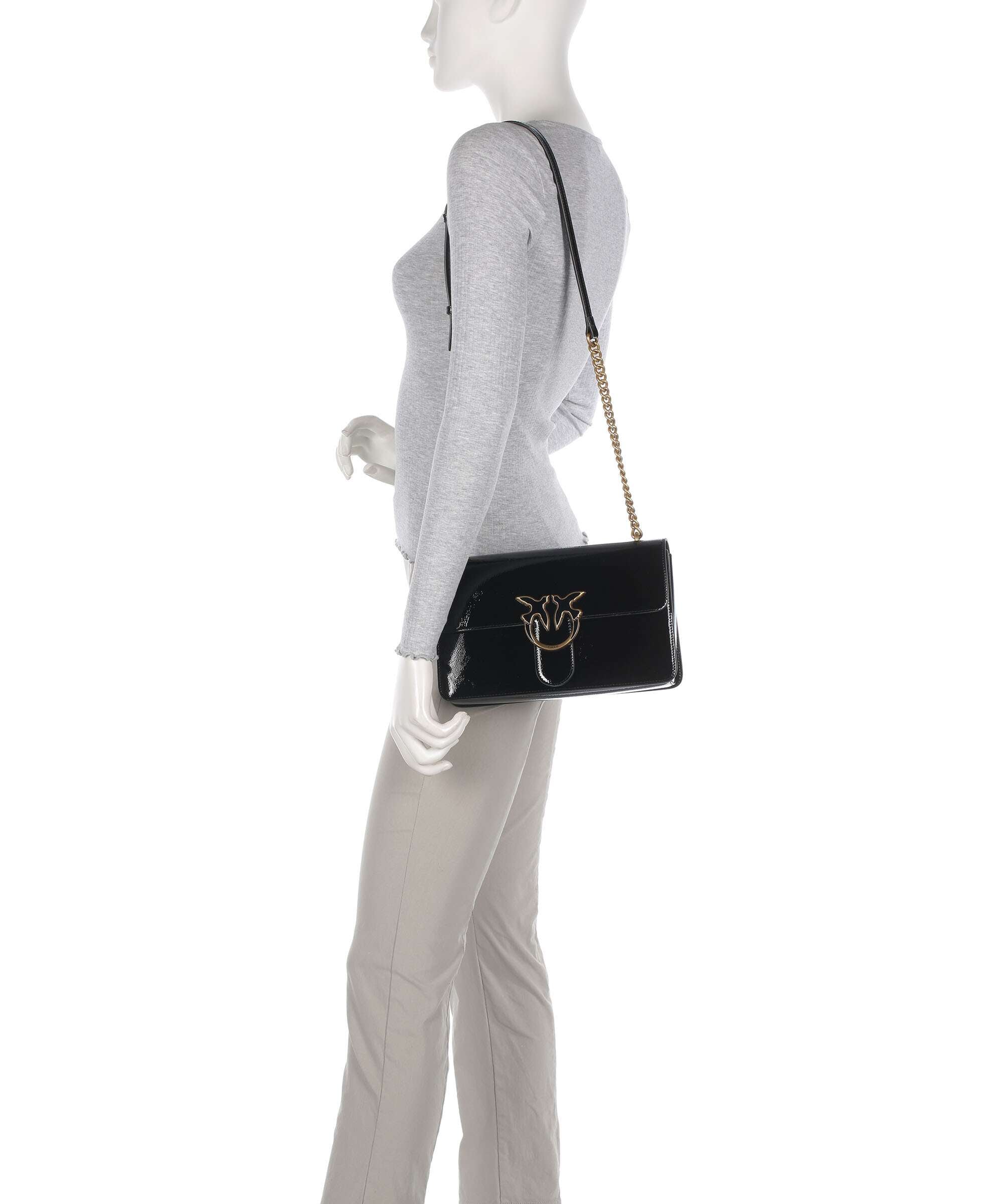 Pinko Love One Classic Crossbody bag nero/antique gold