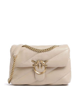 Pinko Love Puff Classic Torba na ramię beige/grigio fumo/antique gold