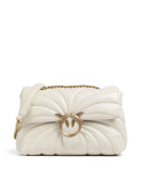 Pinko Love Puff Classic Torba na ramię bianco seta/antique gold