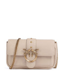 Pinko Love One Pocket Portfel beige/grigio fumo/antique gold