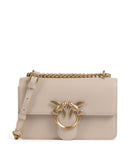 Pinko Love One Mini Torba na ramię beige/grigio fumo/antique gold