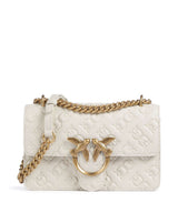 Pinko Love One Mini Torba na ramię bianco seta/antique gold