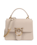 Pinko Love One Mini Torba przez ramię beige/grigio fumo/antique gold
