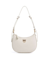 Pinko Half Moon Baby Torba na ramię bianco seta/antique gold