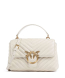 Pinko Love Lady Puff Mini Torebka bianco seta/antique gold