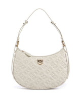 Pinko Half Moon Mini Torba na ramię bianco seta/antique gold