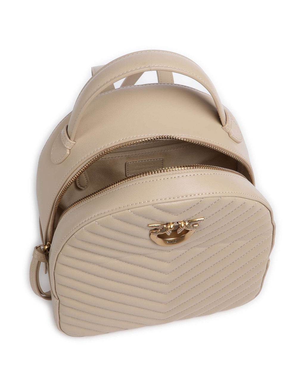 Pinko Love Click Backpack beige/grigio fumo/antique gold