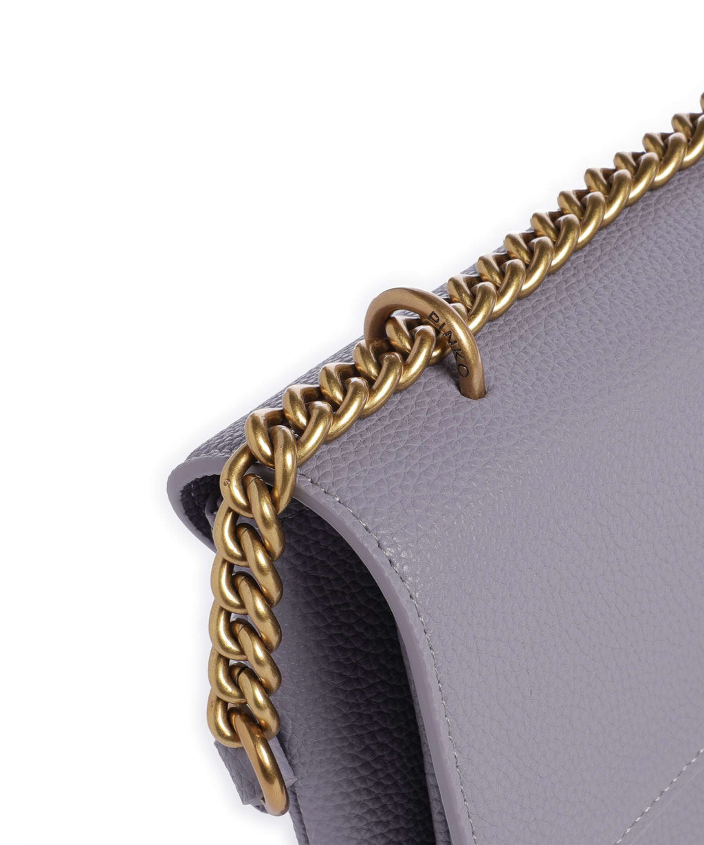 Pinko Love Soft Mini Shoulder bag cenerre viola/antique gold