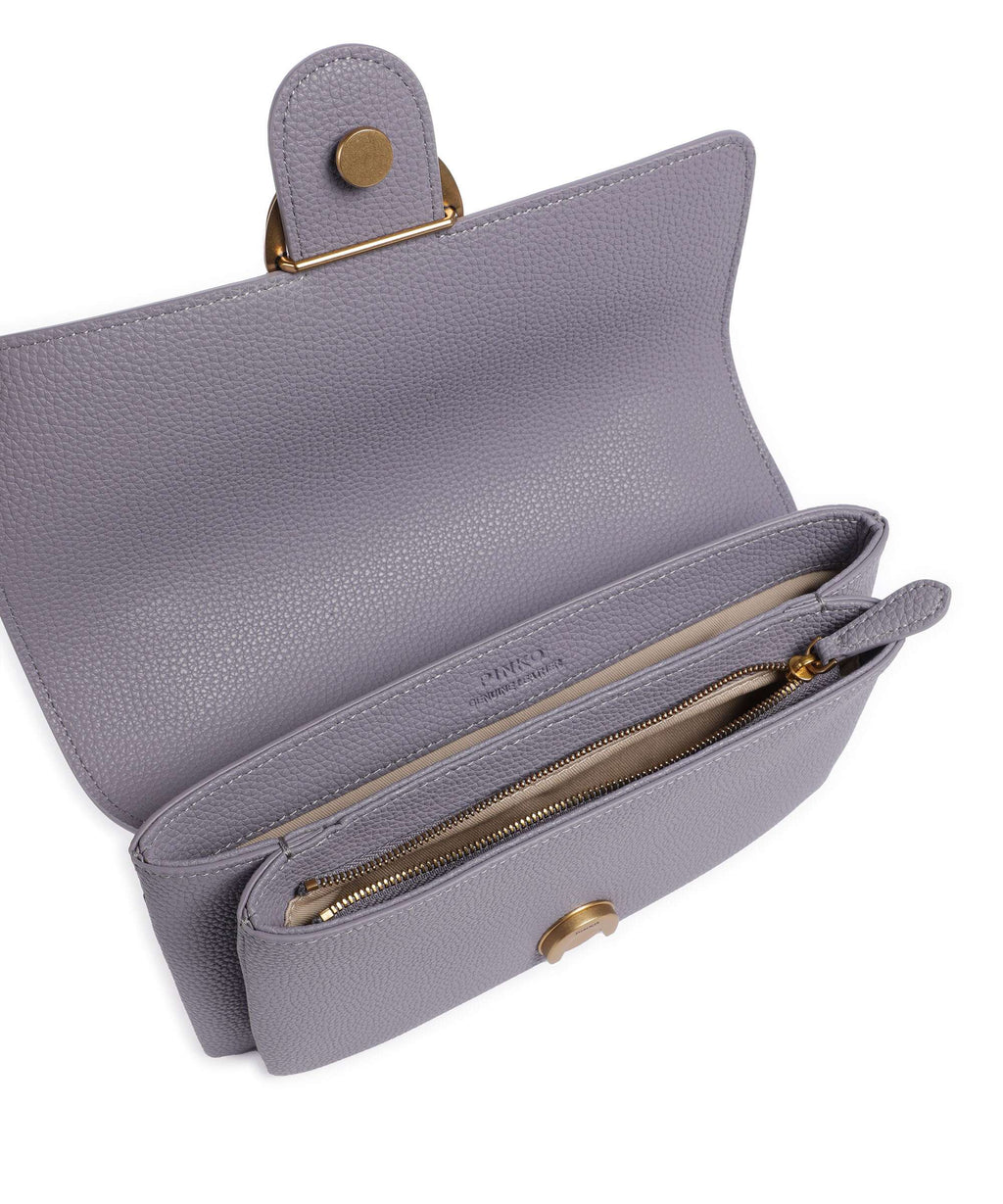 Pinko Love Soft Mini Shoulder bag cenerre viola/antique gold