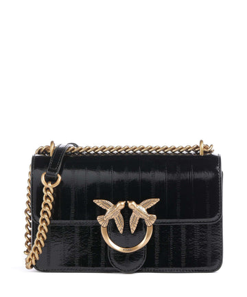 Pinko Love One Mini Torba na ramię nero/antique gold