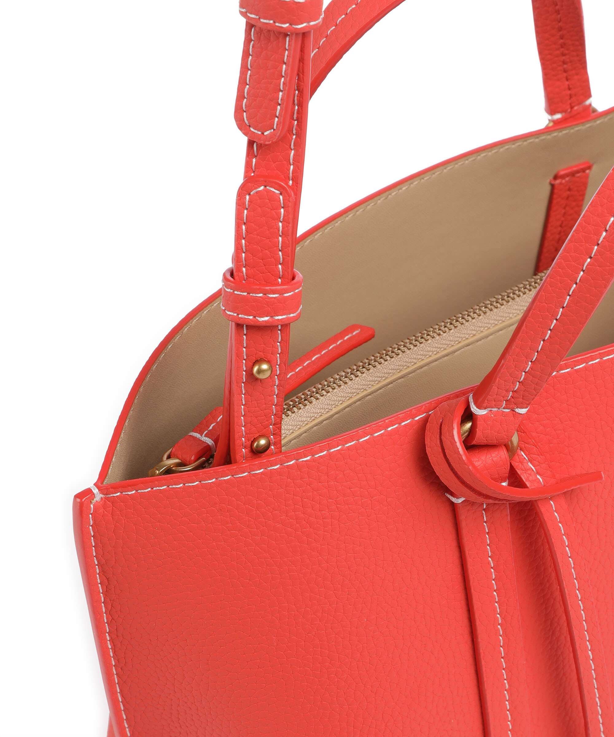 Pinko Carrie Classic Handbag rosso mandarino/antique gold