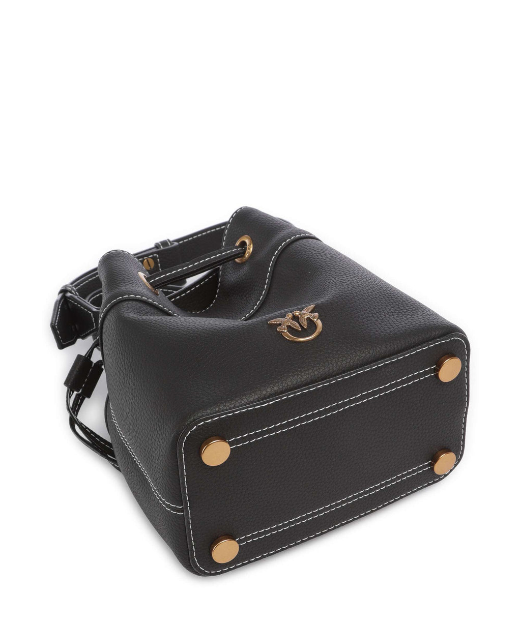 Pinko Secchiello Mini Bucket bag nero/antique gold