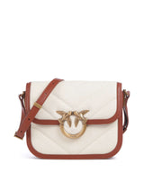 Pinko Love Box Mini Torba przez ramię beige/marrone/antique gold