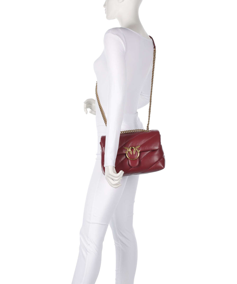 Pinko Love Puff Classic Shoulder bag bordeaux merlot/antique gold