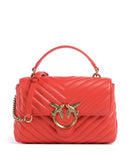 Pinko Love Lady Puff Mini Torebka rosso mandarino/antique gold