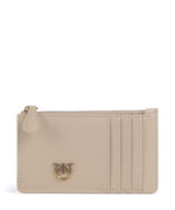 Pinko Airone Etui na karty kredytowe beige/grigio fumo/antique gold