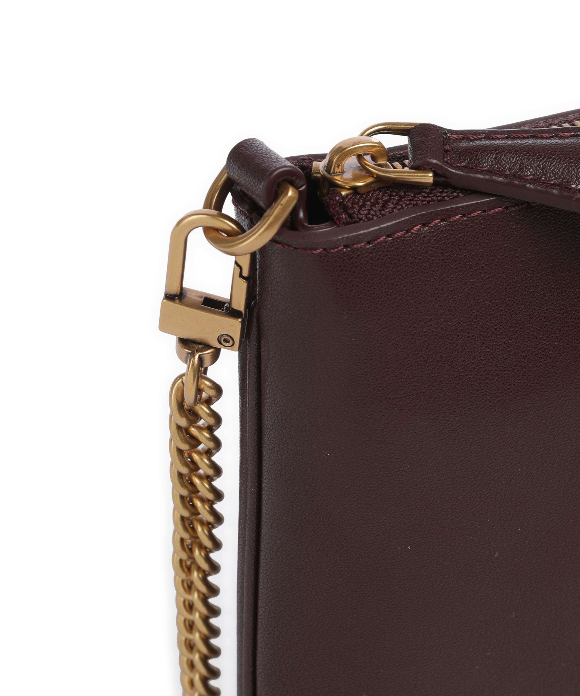 Pinko Flat Classic Crossbody bag uva di catawba/antique gold