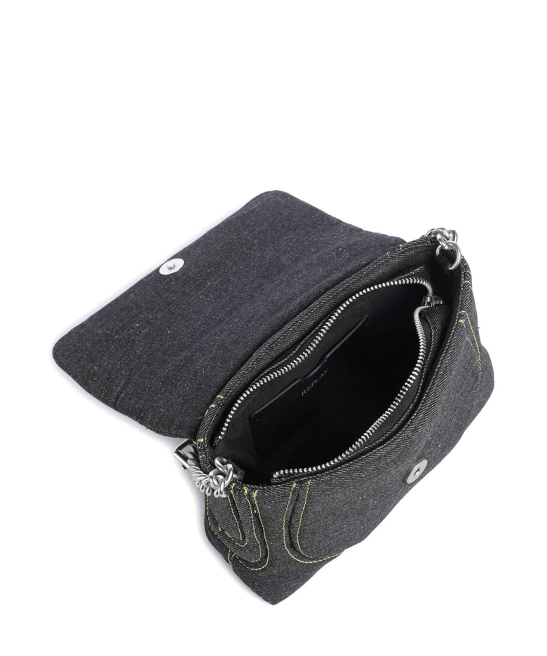 Replay Crossbody bag washed black/green