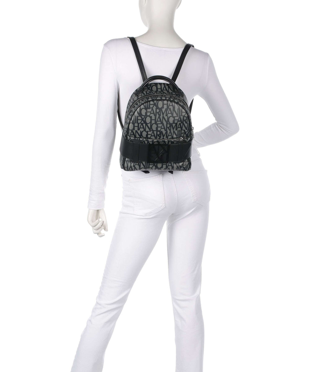 Armani Exchange Susy Backpack beige/navy stripes