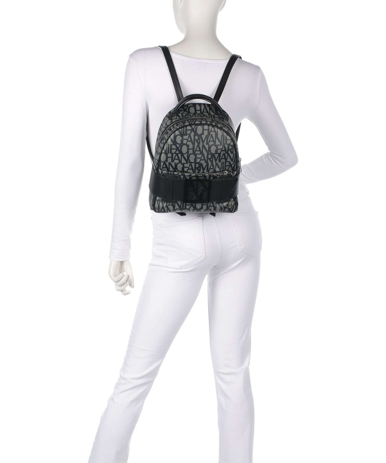 Armani Exchange Susy Backpack beige/navy stripes