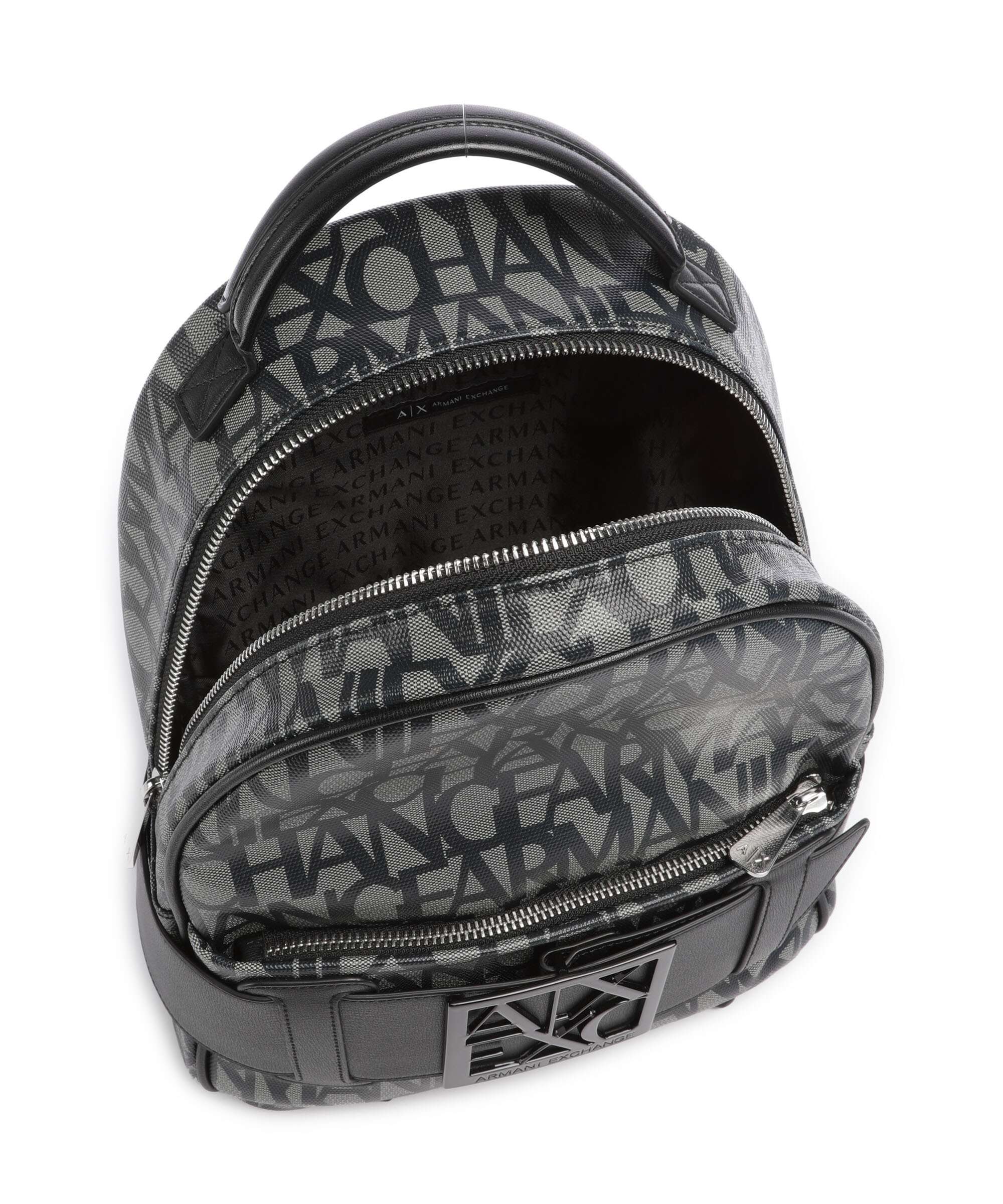 Armani Exchange Susie Backpack beige/navy stripes