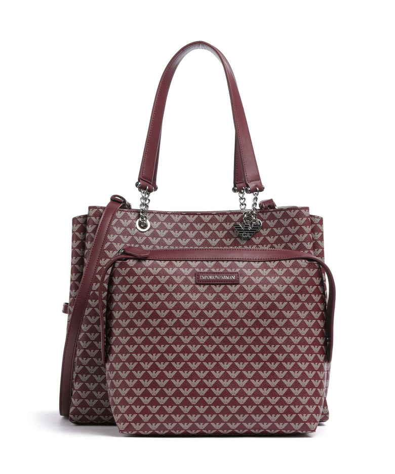 Emporio Armani Annie Tote bag vinaccia/ecru/bianco/grape marc/white