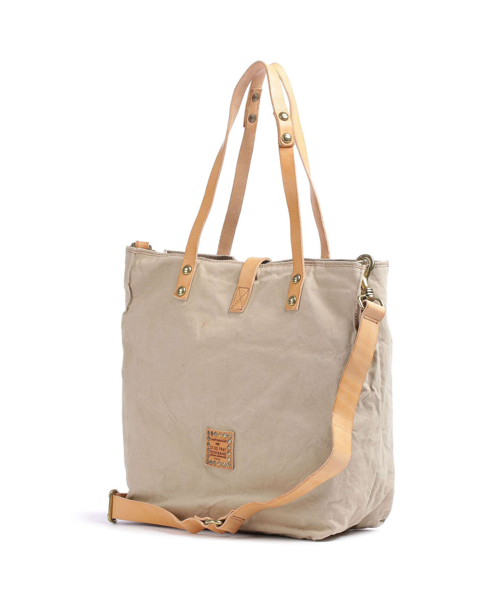 Campomaggi Tote bag beige/naturale/ceruleo