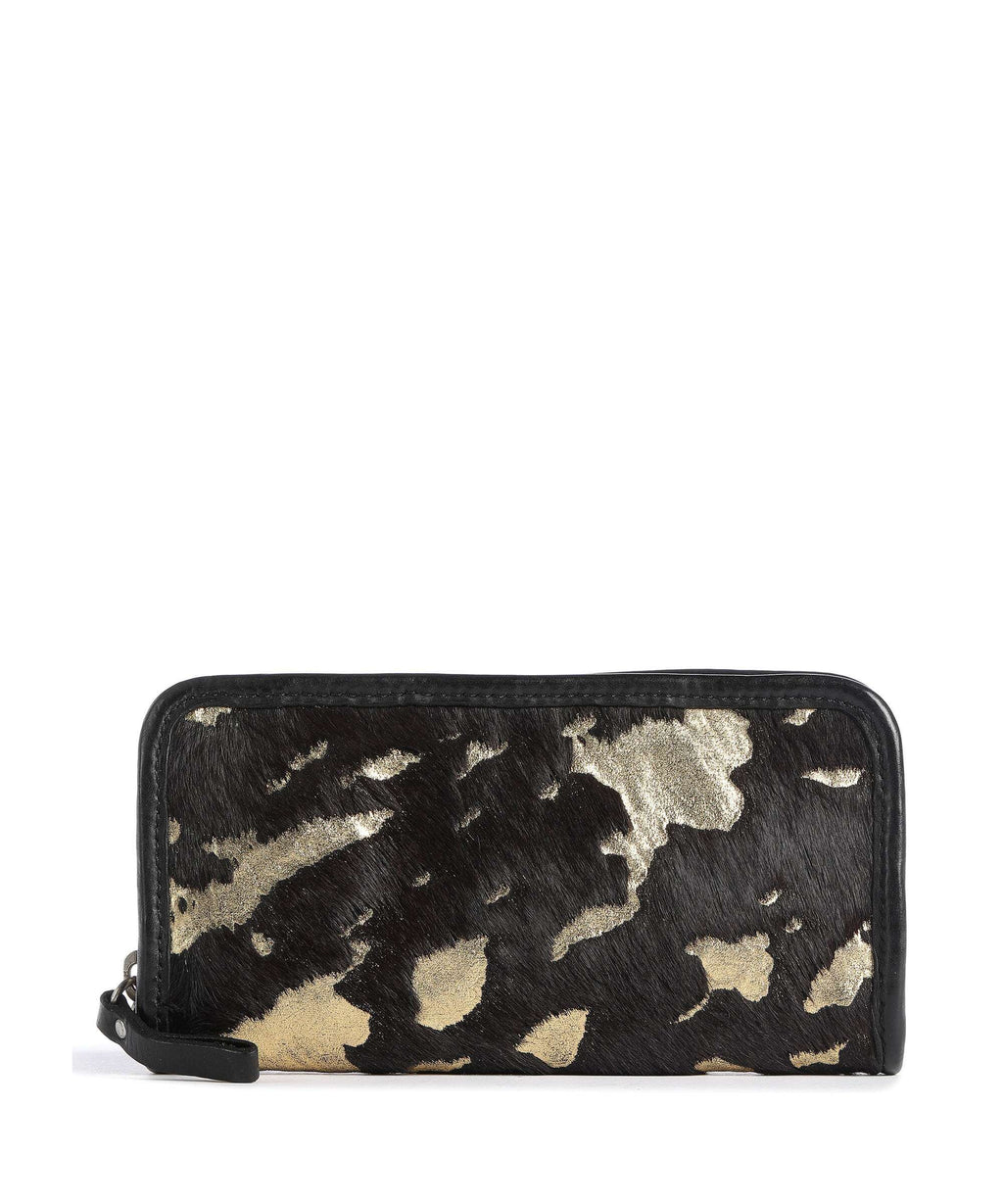 Campomaggi Wallet cioccolato/oro/nero