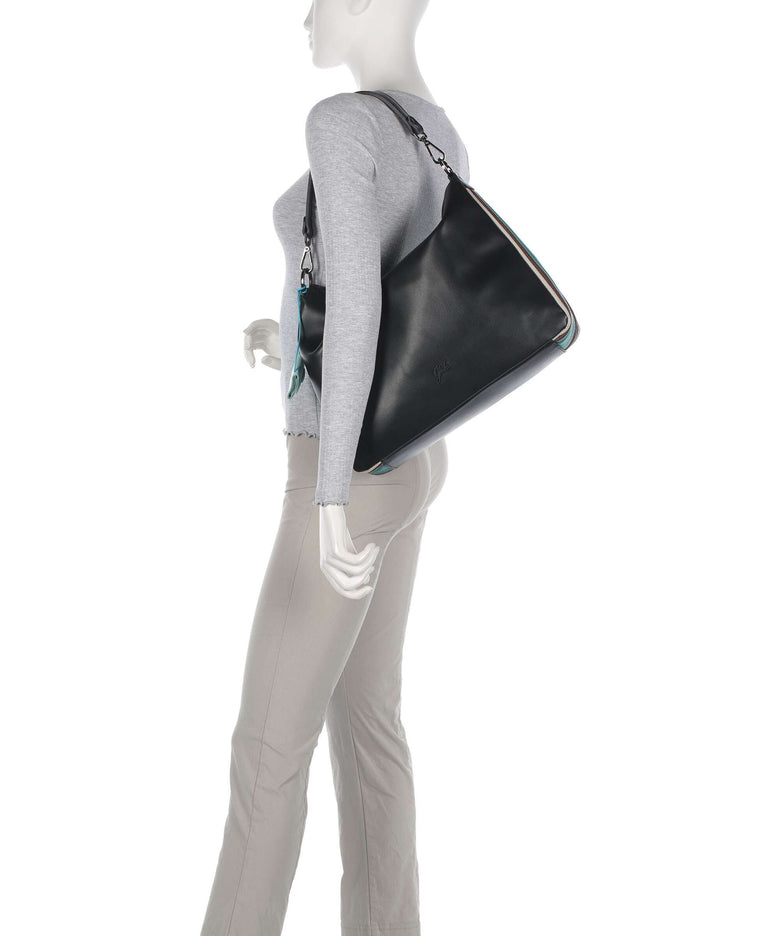 Gabs Stripes Calliope Hobo bag nero