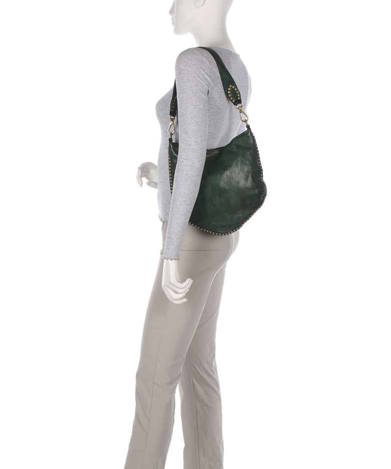 Campomaggi Hobo bag green bottle