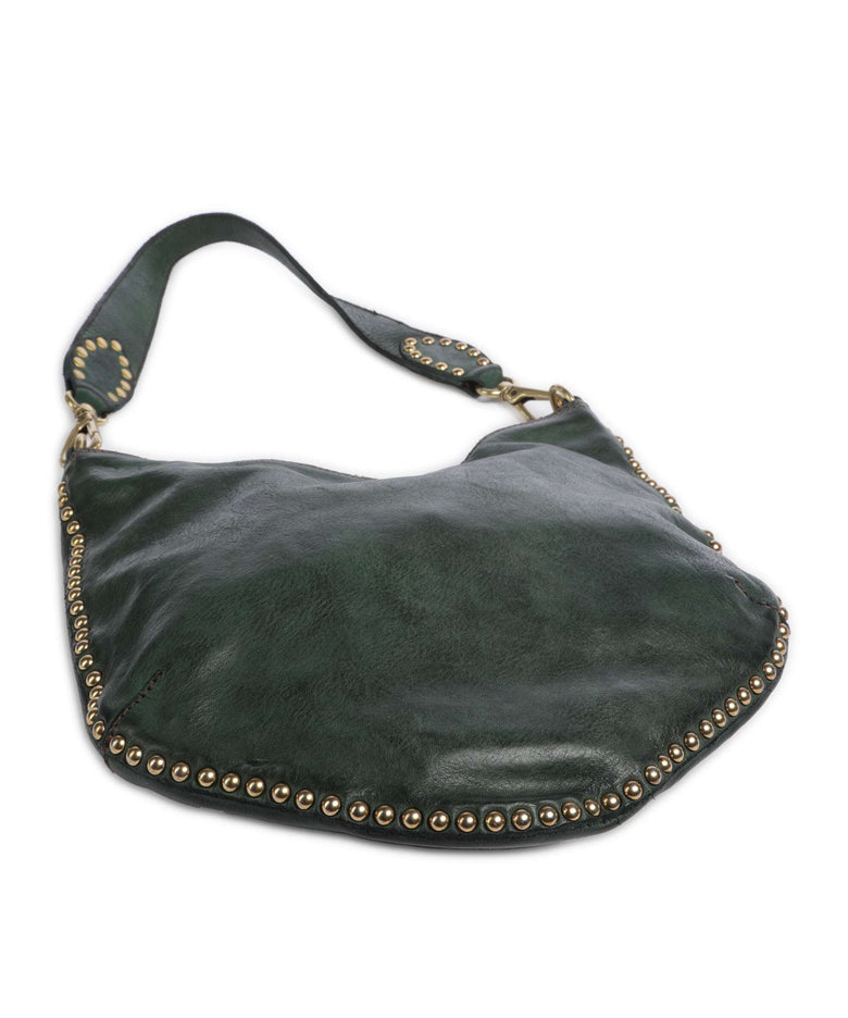Campomaggi Hobo bag green bottle