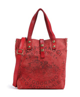 Campomaggi Torebka beige/rosso/moro