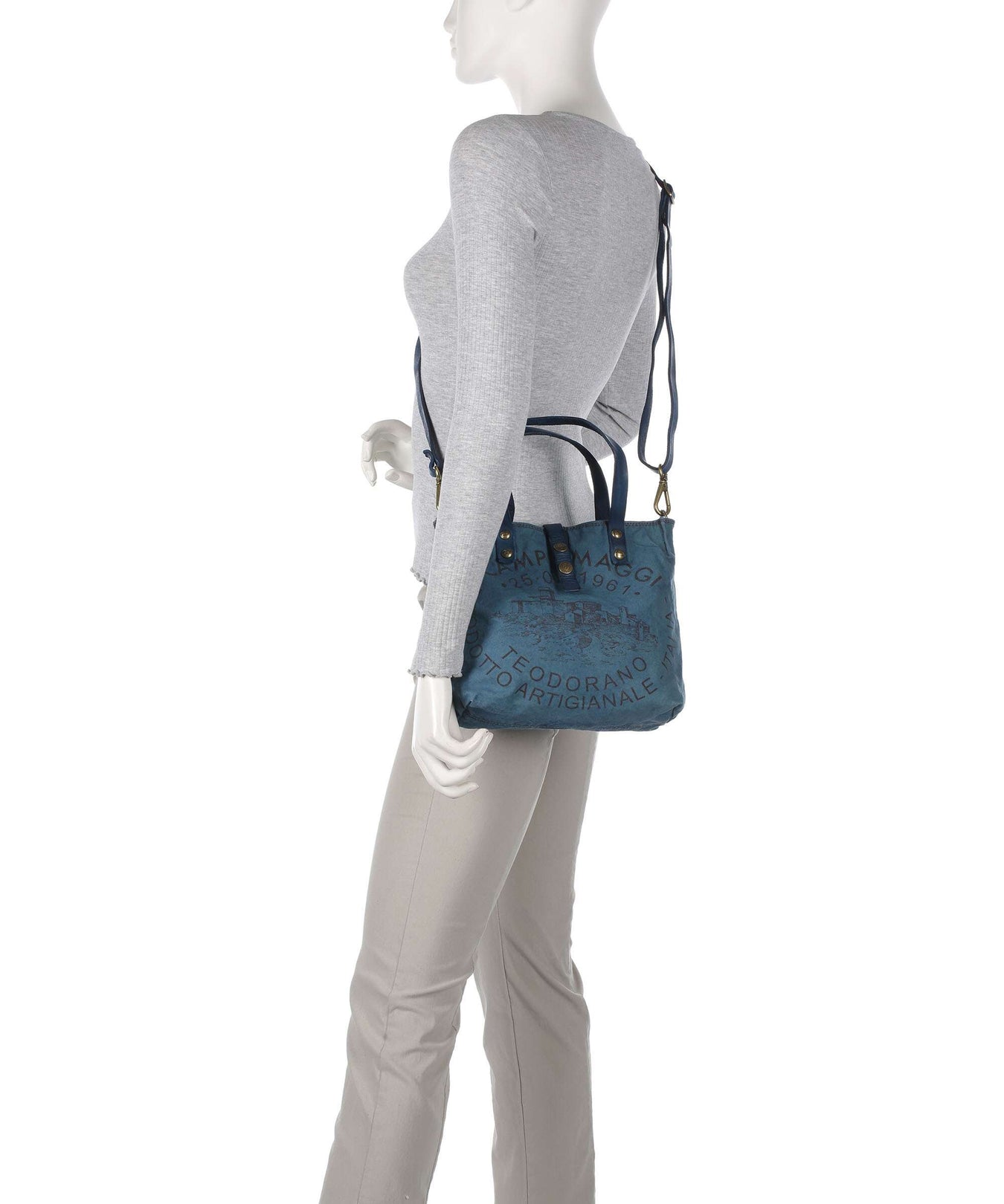 Campomaggi Handbag beige/zaffiro/moro