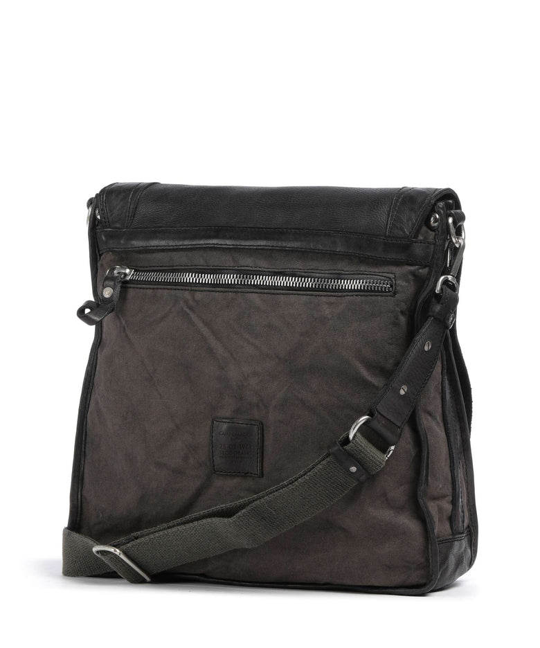 Campomaggi Messenger bag verde militare/grigio