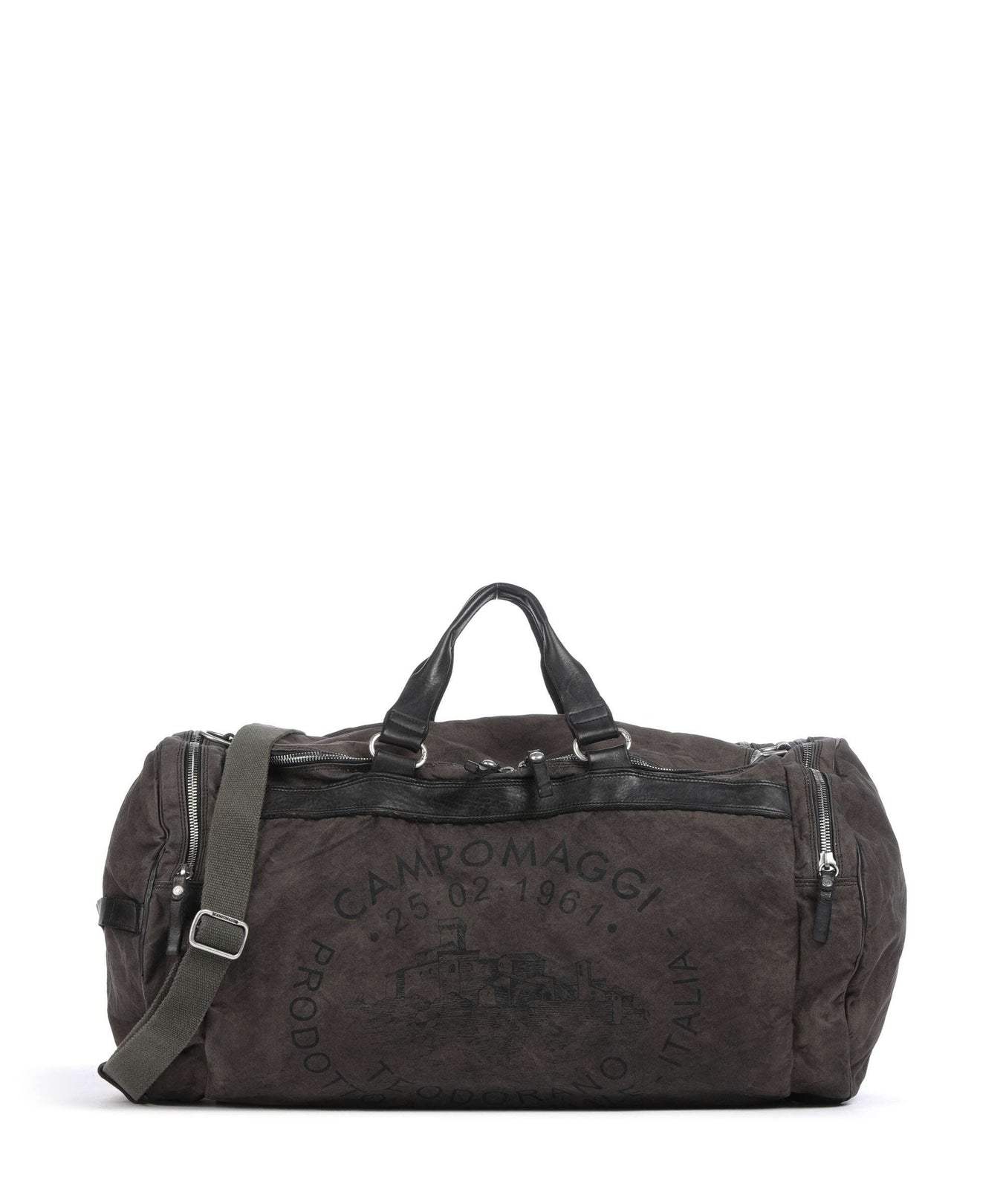 Campomaggi Weekend bag verde militare/grigio/nera